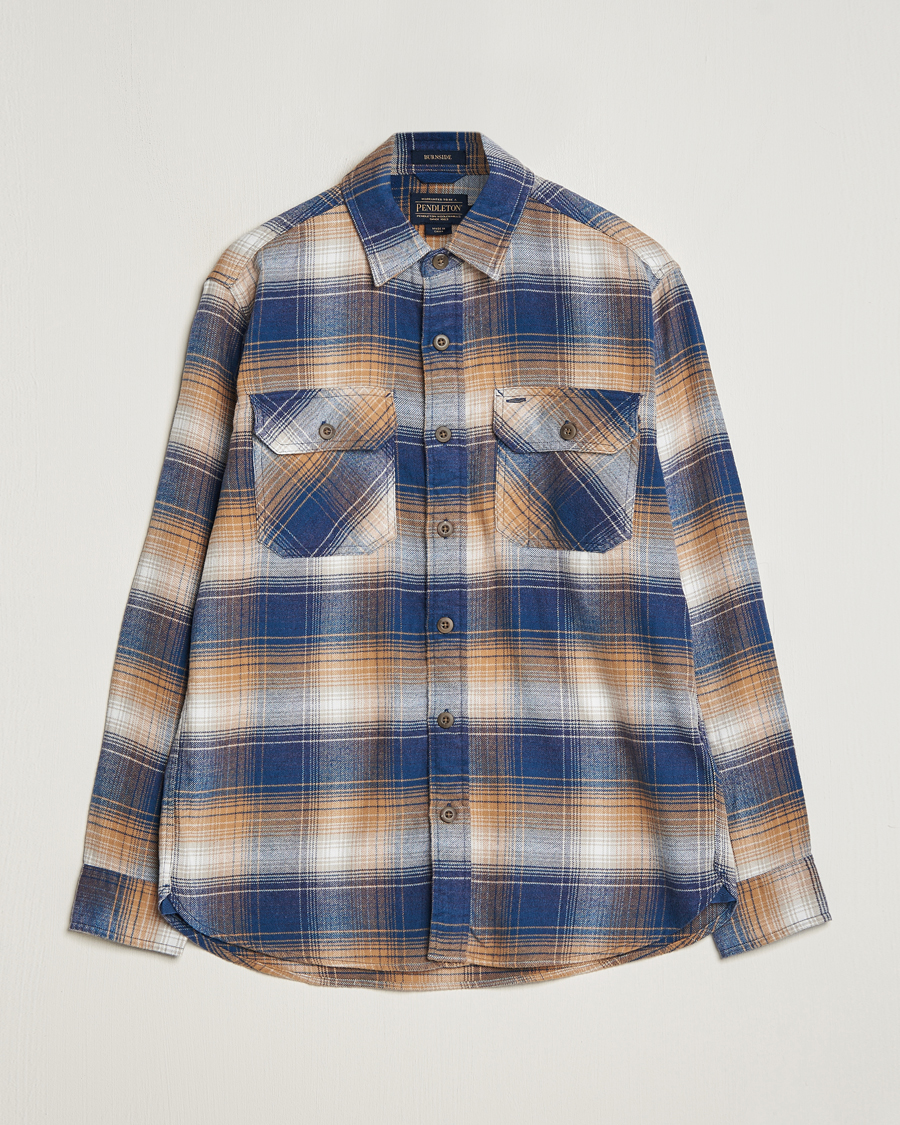 Heren | Overhemden | Pendleton | Burnside Flannel Shirt Navy/Tan