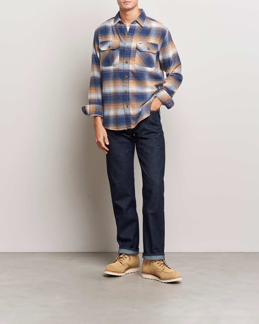 Heren | Overhemden | Pendleton | Burnside Flannel Shirt Navy/Tan