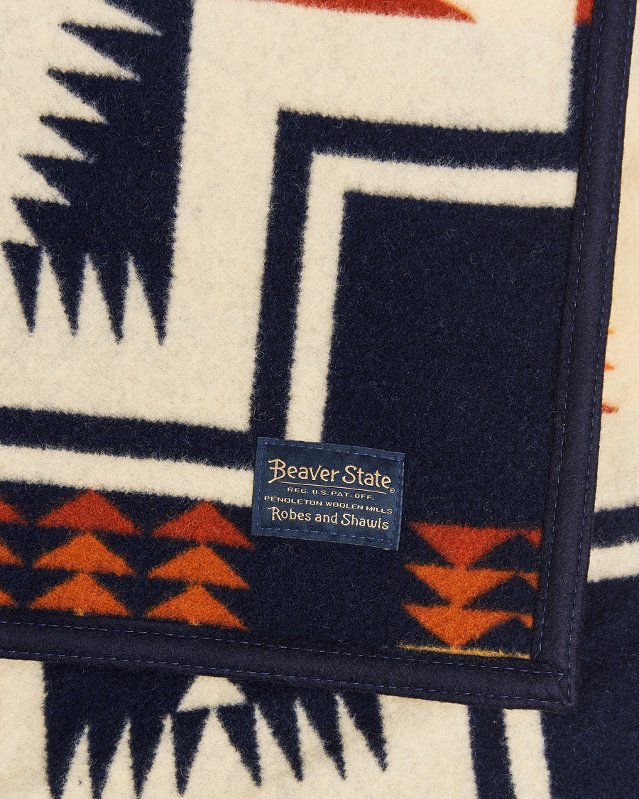Heren | Pendleton Jacquard Blanket Harding Navy | Pendleton | Jacquard Blanket Harding Navy