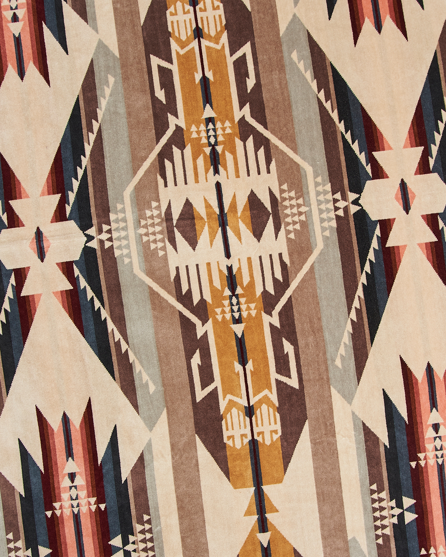 Heren | Stoffen | Pendleton | Oversized Jacquard Spa Towel White Sands
