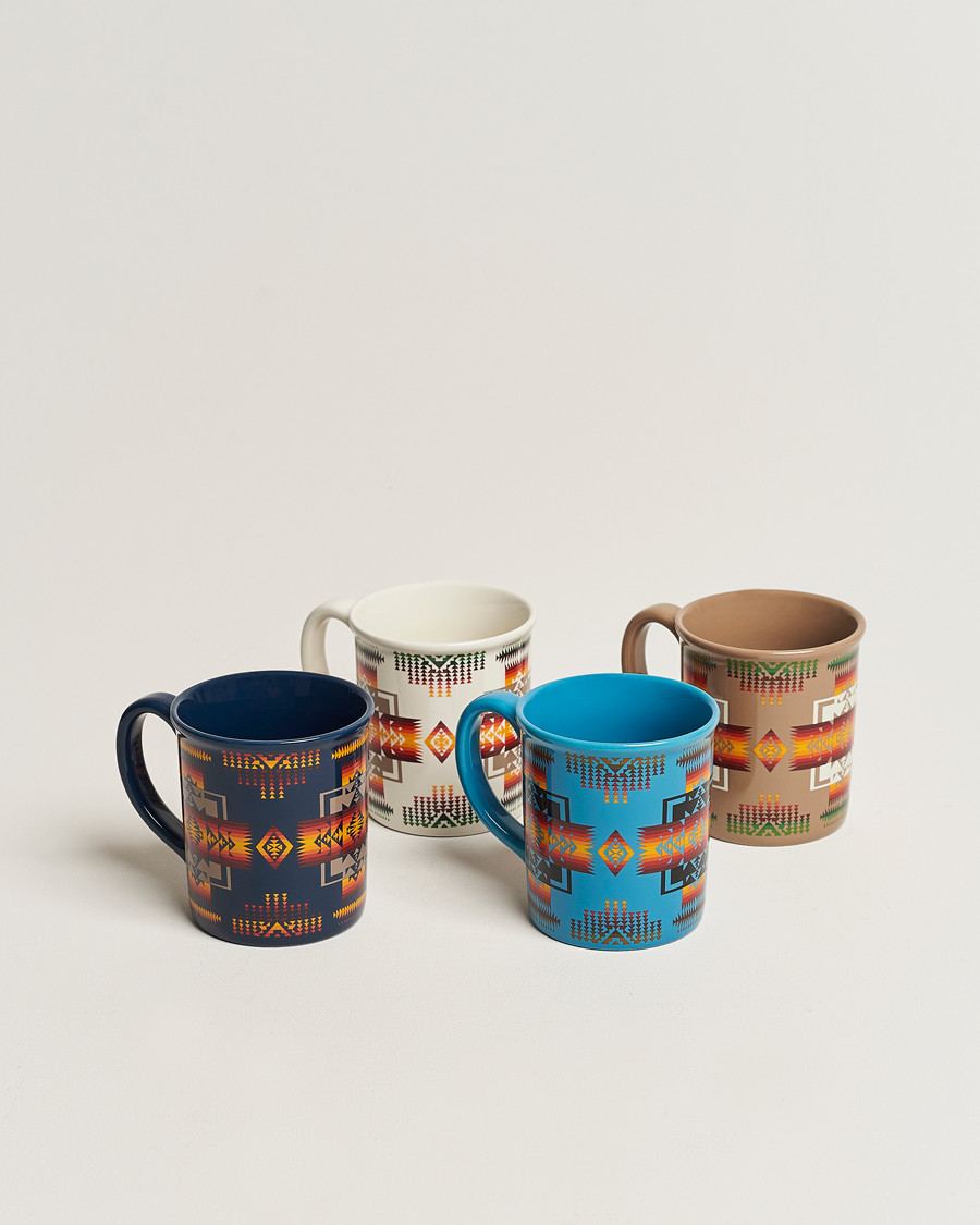 Heren | Pendleton Ceramic Mug Set 4-Pack Chief Joseph Mix | Pendleton | Ceramic Mug Set 4-Pack Chief Joseph Mix