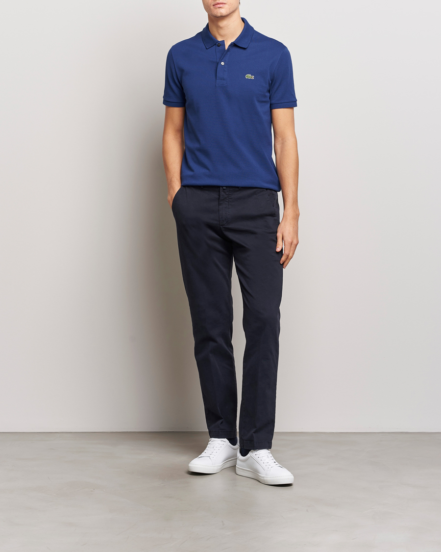 Heren | Polo's | Lacoste | Slim Fit Polo Piké Methylene