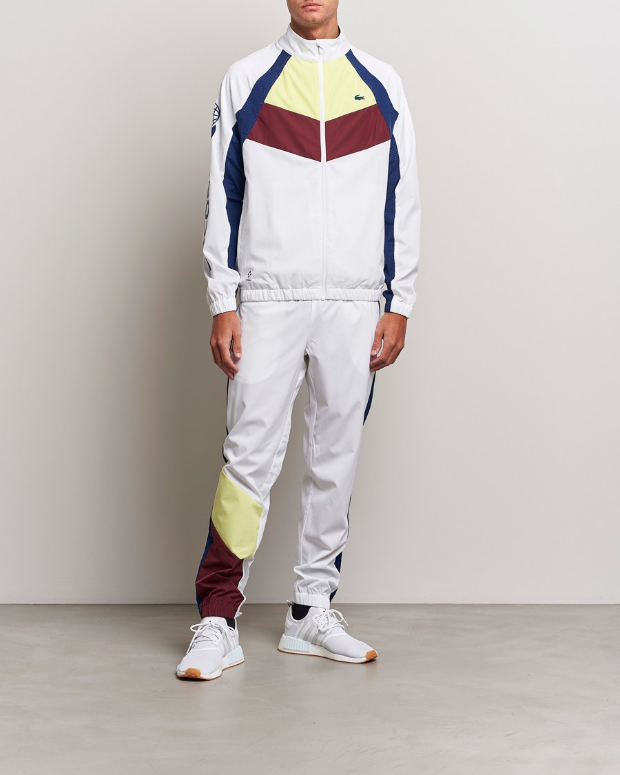 Heren | Broeken | Lacoste Sport | Retro Tennis Tracksuit Set White Multi