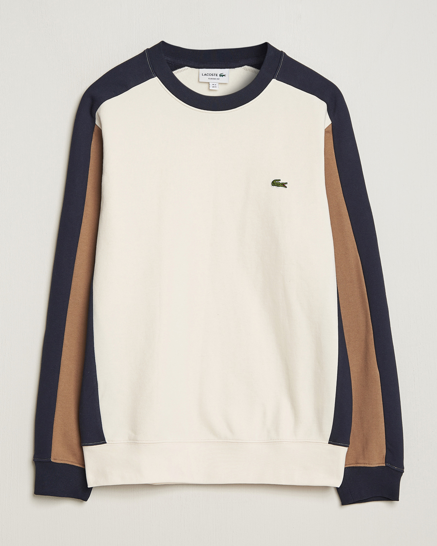 Heren | Truien | Lacoste | Colorblocked Crew Neck Sweatshirt Lapland/Cookie
