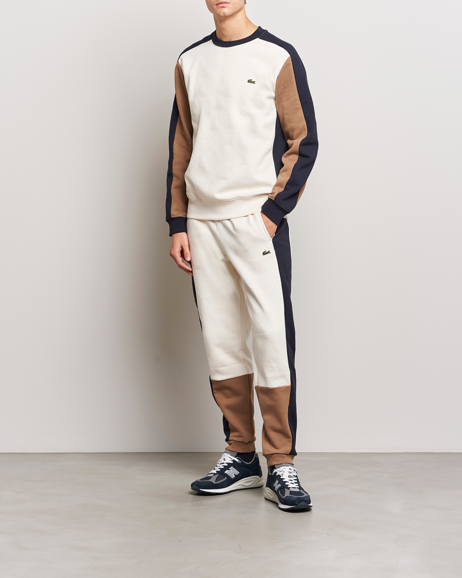 Heren | Truien | Lacoste | Colorblocked Crew Neck Sweatshirt Lapland/Cookie