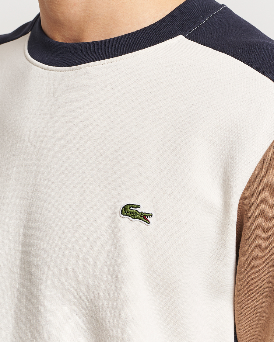 Heren | Truien | Lacoste | Colorblocked Crew Neck Sweatshirt Lapland/Cookie