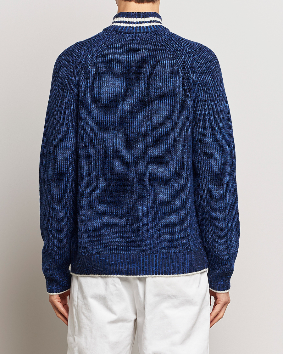 Heren | Truien | Lacoste | Colorblocked Knitted Half Zip Navy Blue