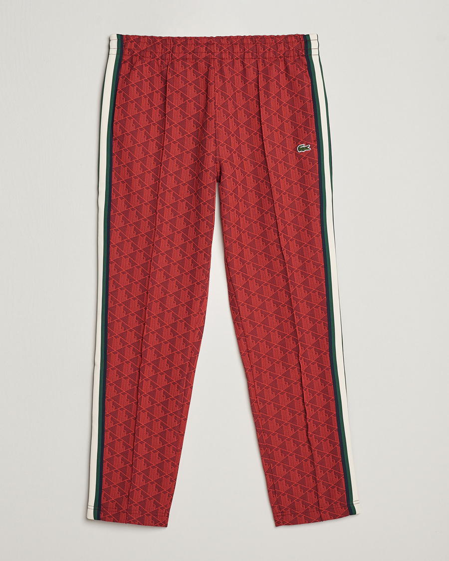 Heren | Broeken | Lacoste | Monogram Trackpants Pinot/Red