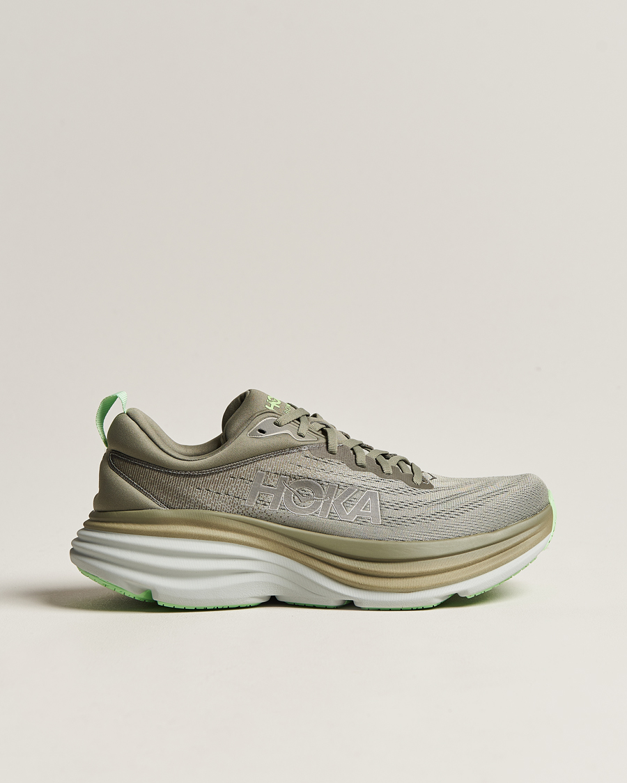 Heren | Hoka Bondi 8 Olive Haze/Mercury | Hoka One One | Hoka Bondi 8 Olive Haze/Mercury