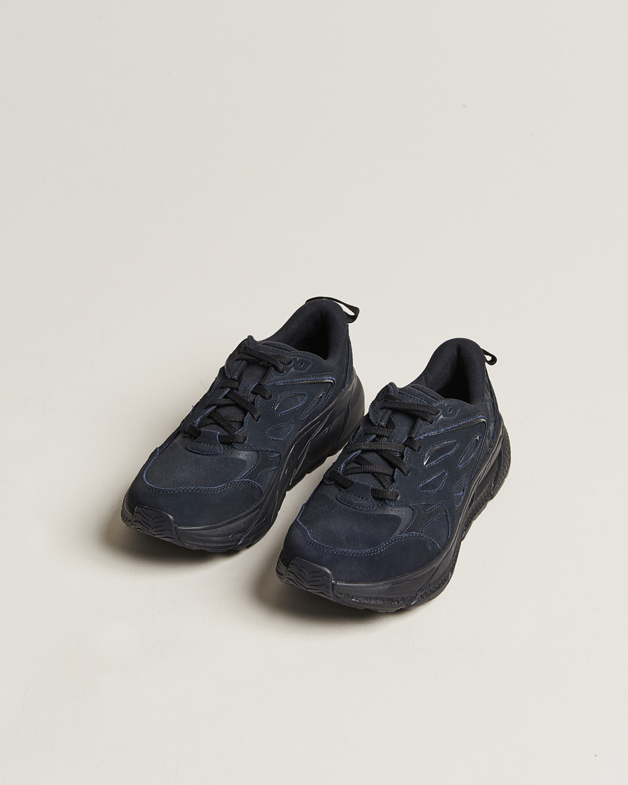 Heren | Hardloopsneakers | Hoka One One | Hoka Clifton L Suede Black