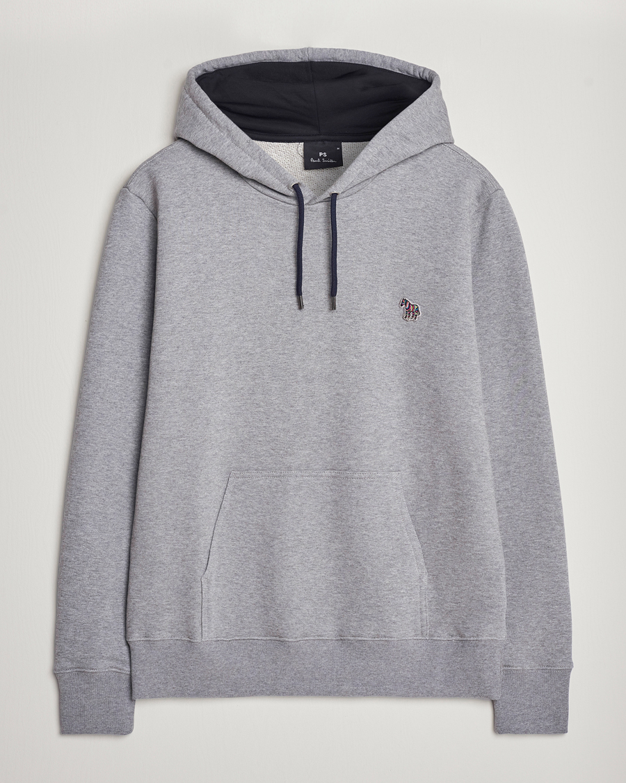 Heren | Truien | PS Paul Smith | Zebra Organic Cotton Hoodie Grey Melange