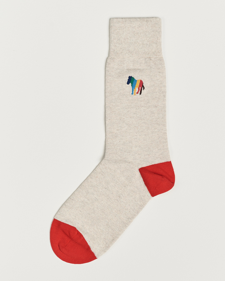 Heren | Ondergoed | Paul Smith | Bold Zebra Socks Beige