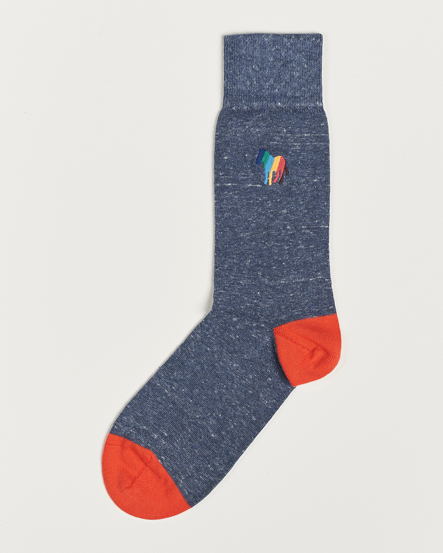 Heren | Ondergoed | Paul Smith | Bold Zebra Socks Navy