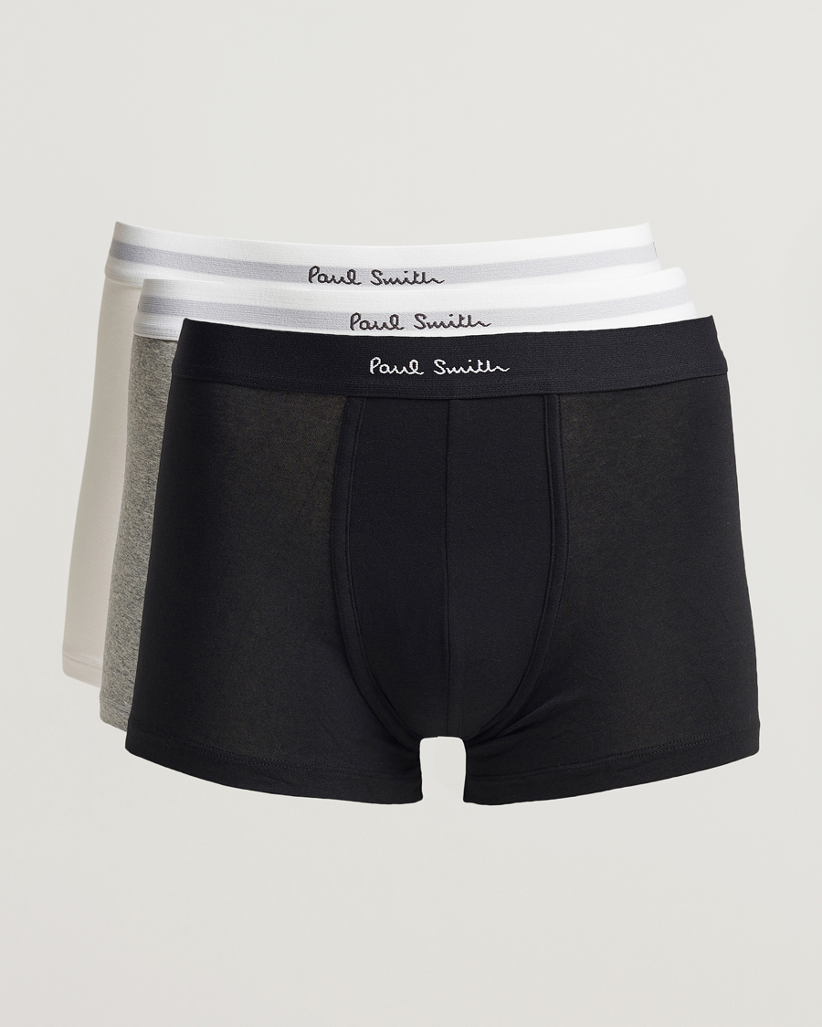 Heren | Ondergoed | Paul Smith | 3-Pack Trunk White/Black/Grey