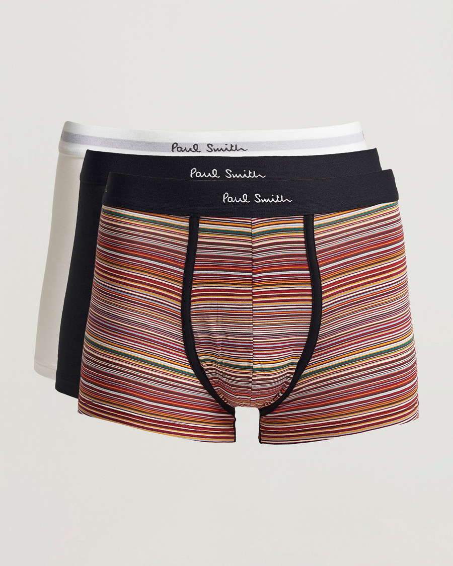 Heren | Ondergoed | Paul Smith | 3-Pack Trunk Stripe/White/Black