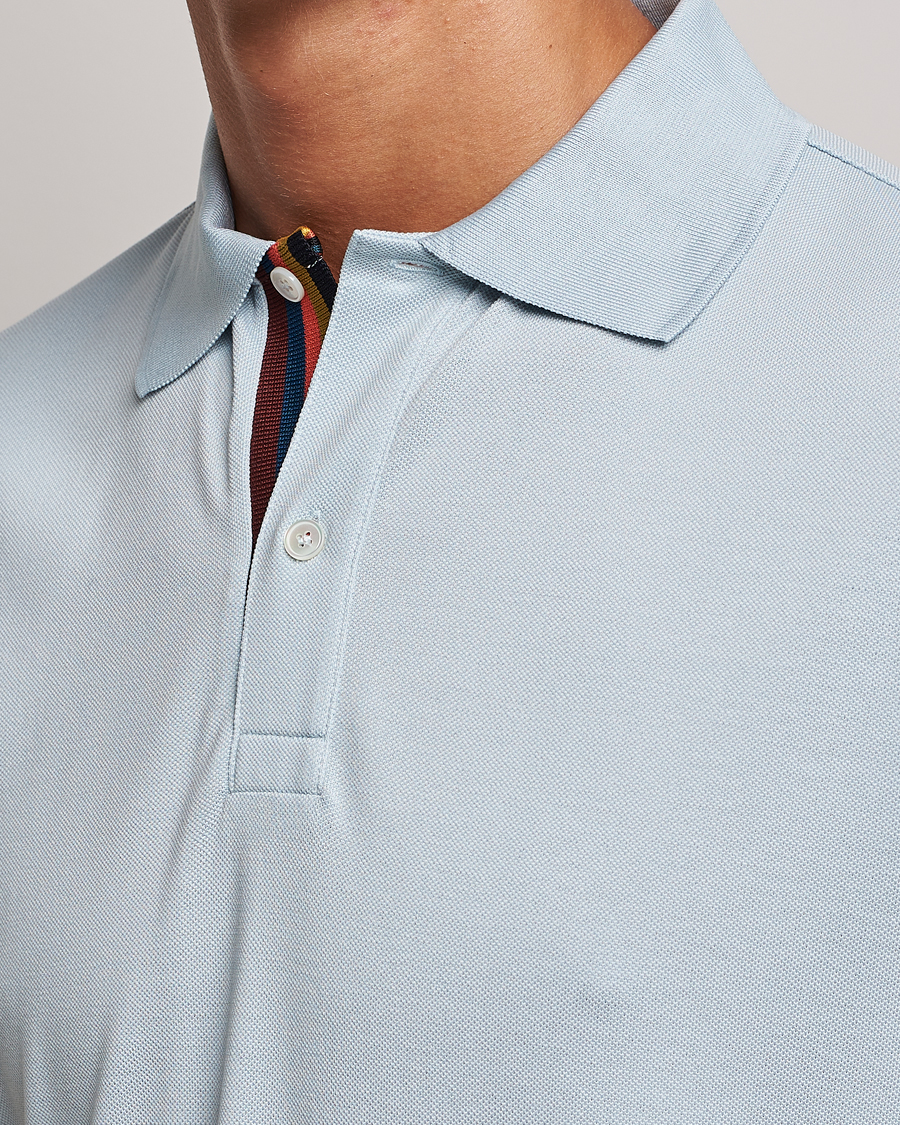 Heren | Polo's | Paul Smith | Placket Stripe Polo Light Blue