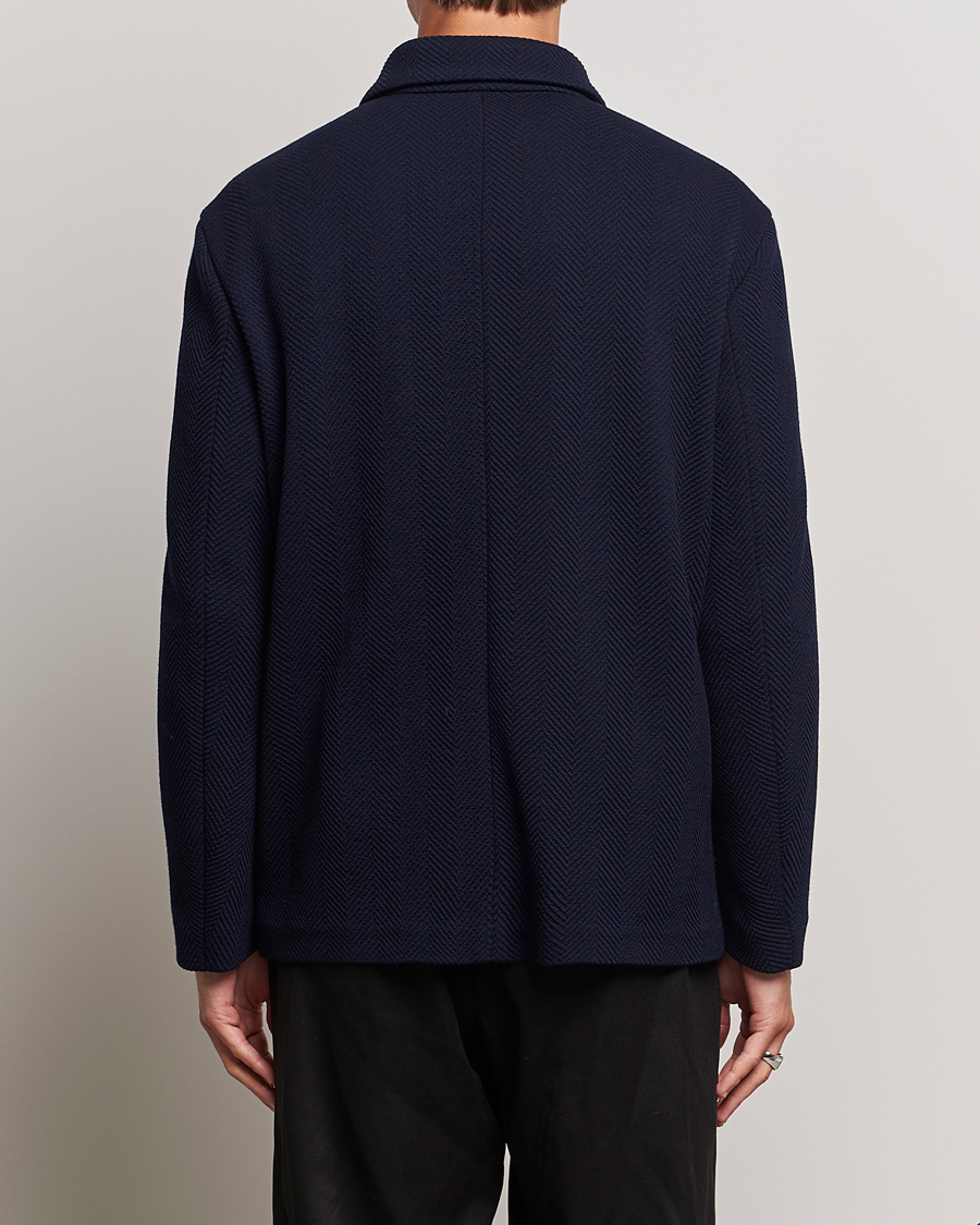 Heren | Jassen | Giorgio Armani | Heavy Jersey Chore Jacket Navy