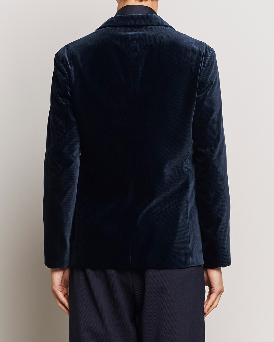 Heren | Blazers | Giorgio Armani | Velvet Micro Blazer Navy