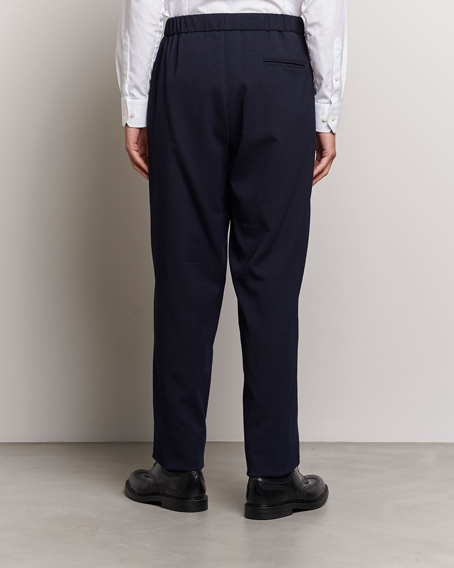 Heren | Broeken | Giorgio Armani | Wool Stretch Trousers Navy