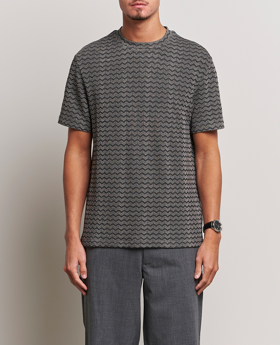 Heren | T-shirts | Giorgio Armani | Jersey Chevron T-Shirt Taupe