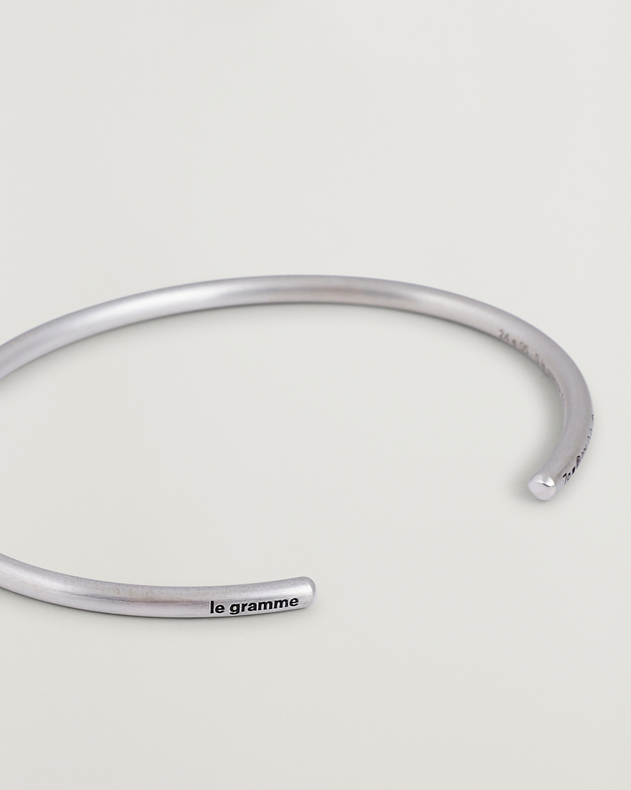 Heren | Sieraden | LE GRAMME | Bangle Bracelet Brushed Sterling Silver 7g