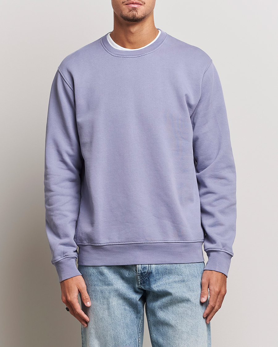 Heren | Colorful Standard | Colorful Standard | Classic Organic Crew Neck Sweat Purple Haze
