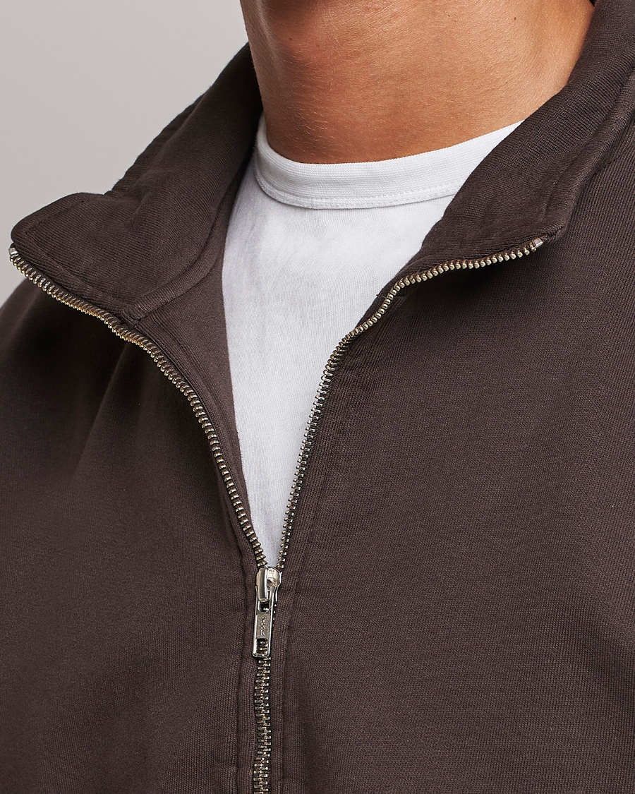 Heren | Truien | Colorful Standard | Classic Organic Half-Zip Coffee Brown