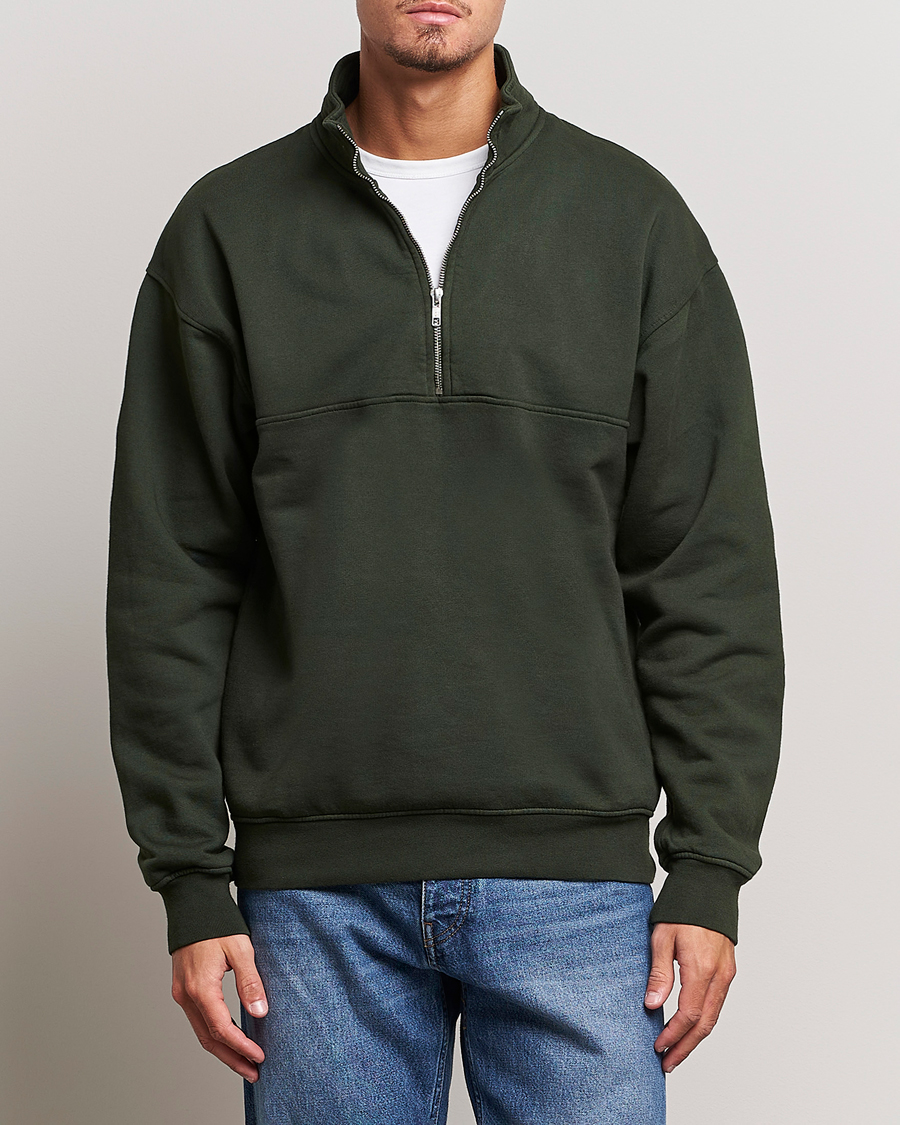 Heren | Colorful Standard | Colorful Standard | Classic Organic Half-Zip Hunter Green