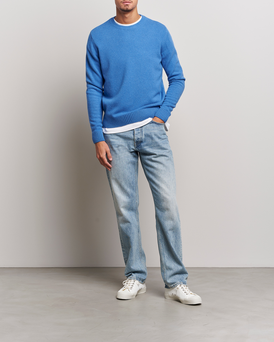 Heren | Truien | Colorful Standard | Classic Merino Wool Crew Neck Pacific Blue
