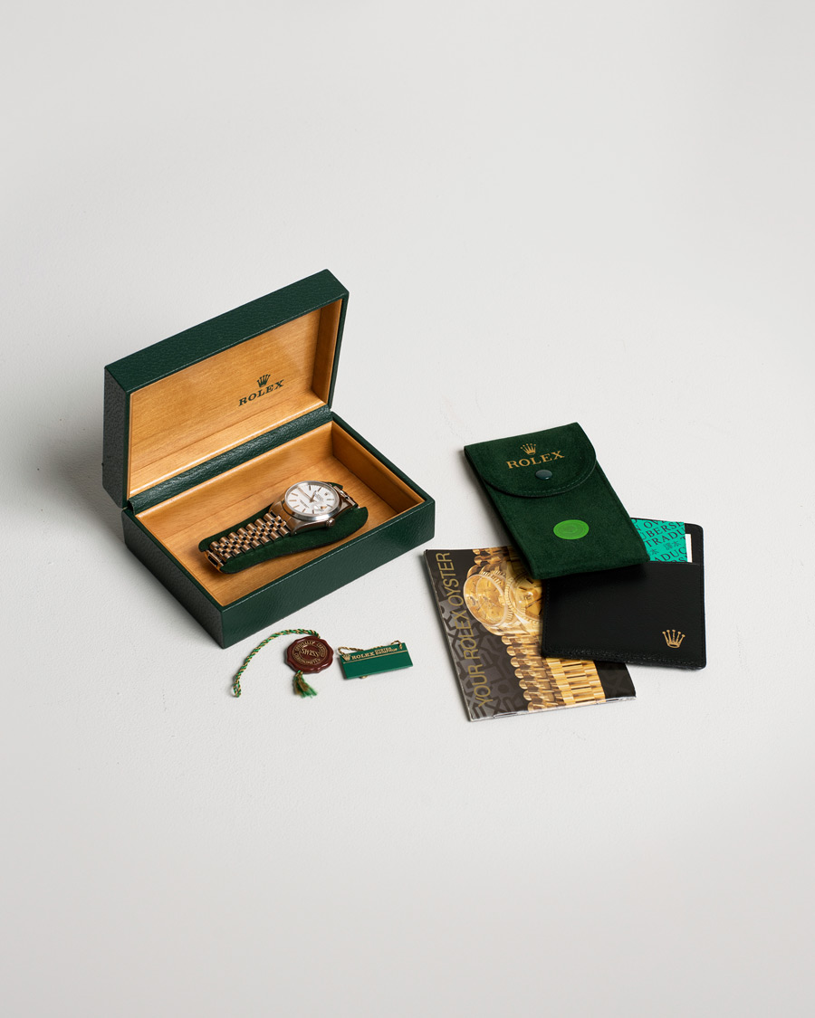 Heren | Rolex Pre-Owned Datejust 16200 Oystert Perpetual Steel White Steel White | Rolex Pre-Owned | Datejust 16200 Oystert Perpetual Steel White Steel White