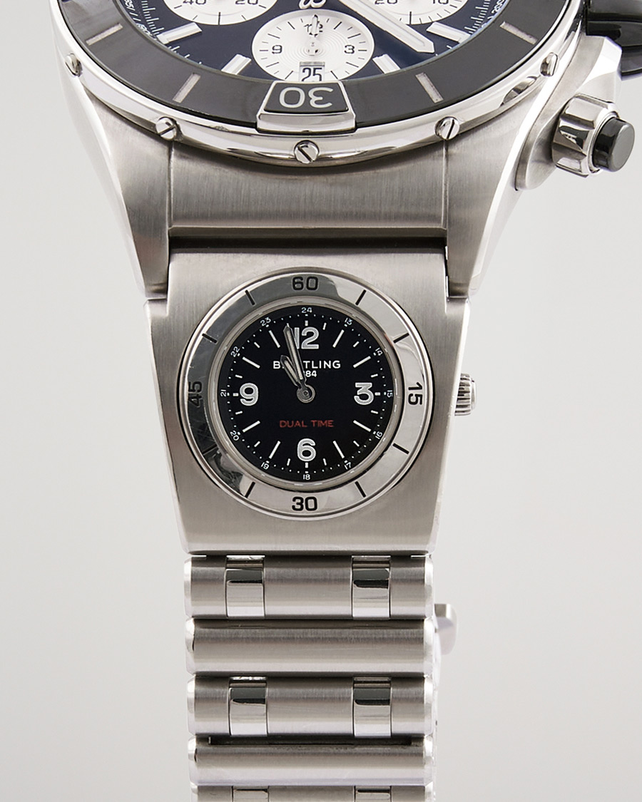 Heren | Breitling Pre-Owned Super Chronomat B01 44 Steel Black | Breitling Pre-Owned | Super Chronomat B01 44 Steel Black