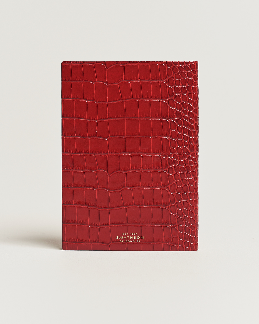 Heren | Smythson Mara Leather Soho Notebook Red | Smythson | Mara Leather Soho Notebook Red