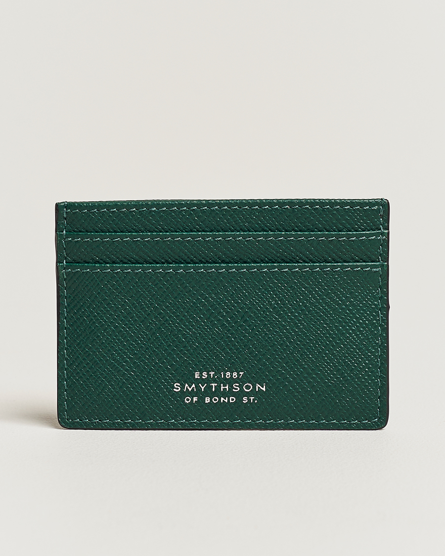 Heren | Smythson Panama Flat Cardholder Forest Green | Smythson | Panama Flat Cardholder Forest Green