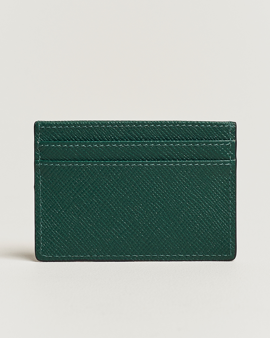Heren | Smythson Panama Flat Cardholder Forest Green | Smythson | Panama Flat Cardholder Forest Green