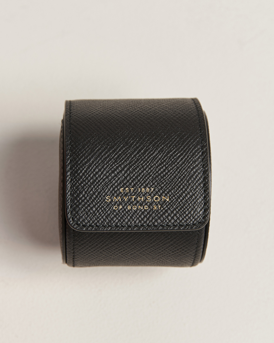 Heren |  | Smythson | Panama Single Watch Roll Black