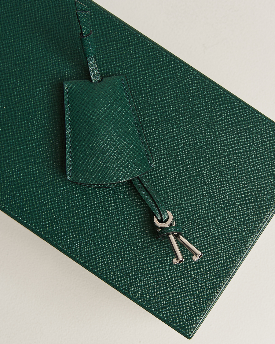 Heren | Smythson Panama Lockable Watch And Cufflink Box Forest Green | Smythson | Panama Lockable Watch And Cufflink Box Forest Green