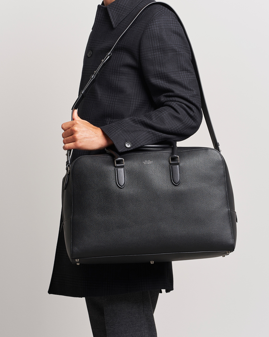 Heren | Afdelingen | Smythson | Ludlow Soft Travel Bag Black