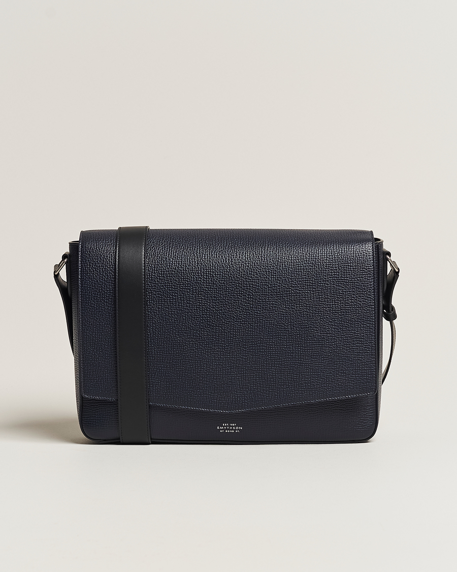 Heren | Smythson Ludlow Messenger Bag Navy | Smythson | Ludlow Messenger Bag Navy