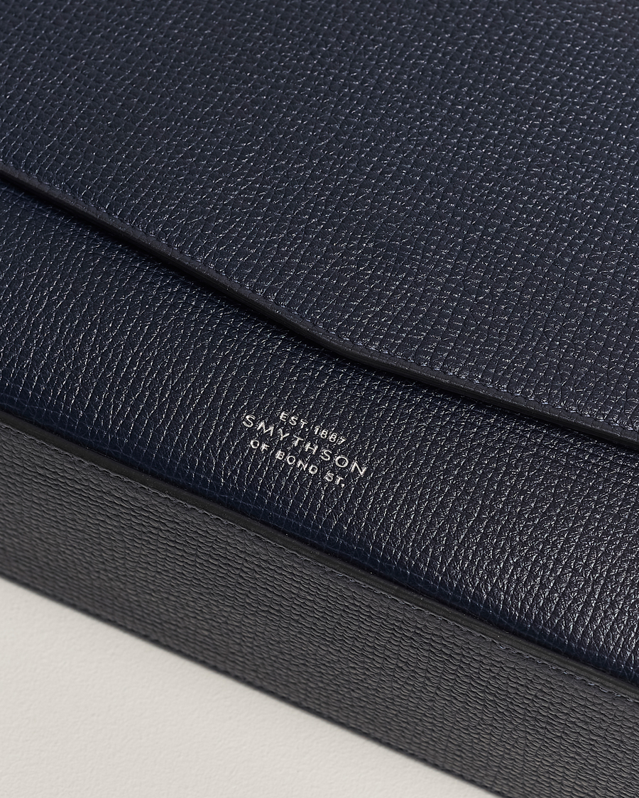 Heren | Smythson Ludlow Messenger Bag Navy | Smythson | Ludlow Messenger Bag Navy