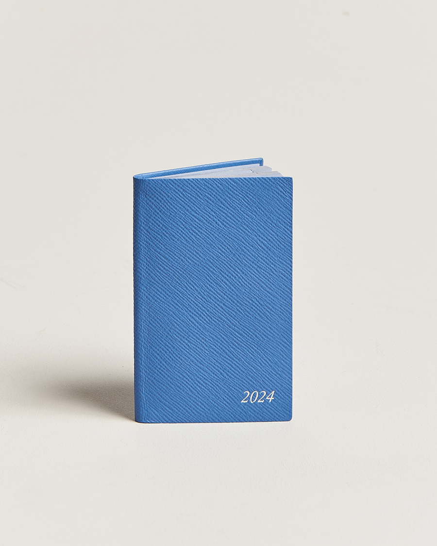 Heren | Smythson Panama Crossgrain Diary 2024 Nile Blue | Smythson | Panama Crossgrain Diary 2024 Nile Blue