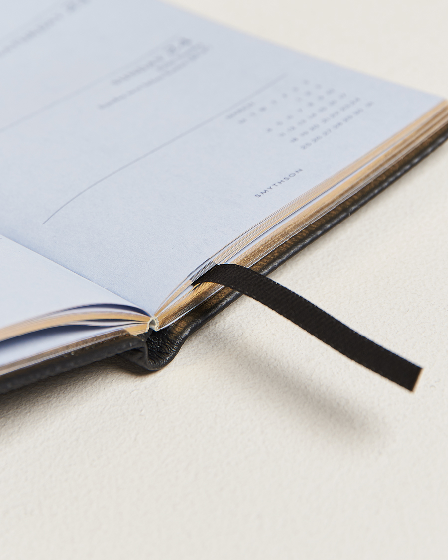 Heren | Smythson Panama Crossgrain Diary 2024 Black | Smythson | Panama Crossgrain Diary 2024 Black