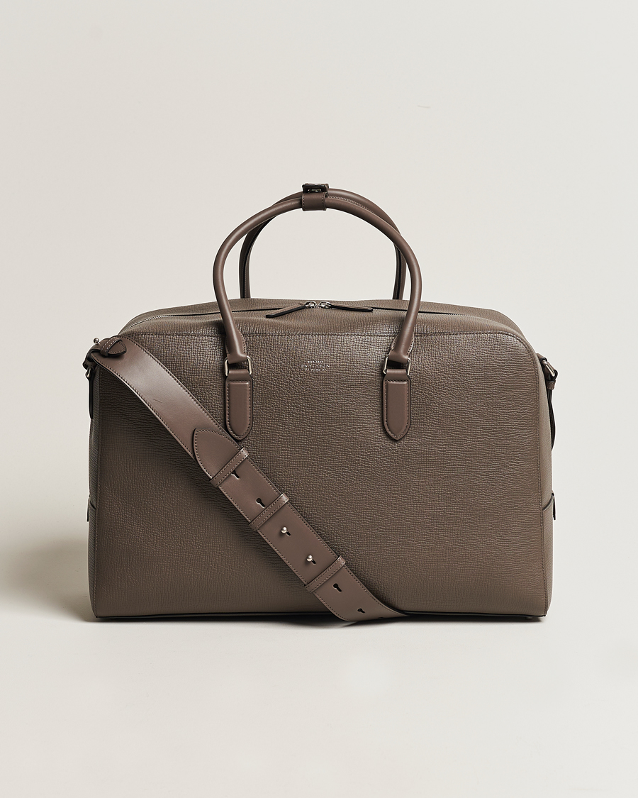 Heren | Tassen | Smythson | Ludlow Soft Travel Bag Dark Taupe