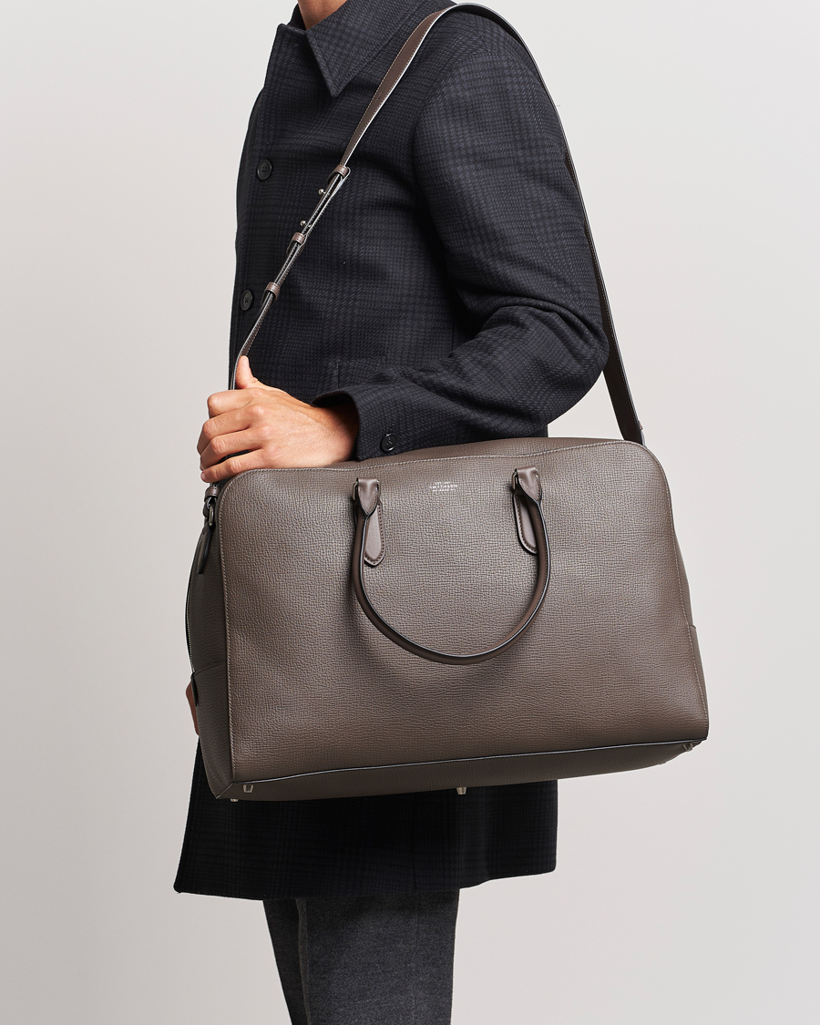 Heren | Accessoires | Smythson | Ludlow Soft Travel Bag Dark Taupe