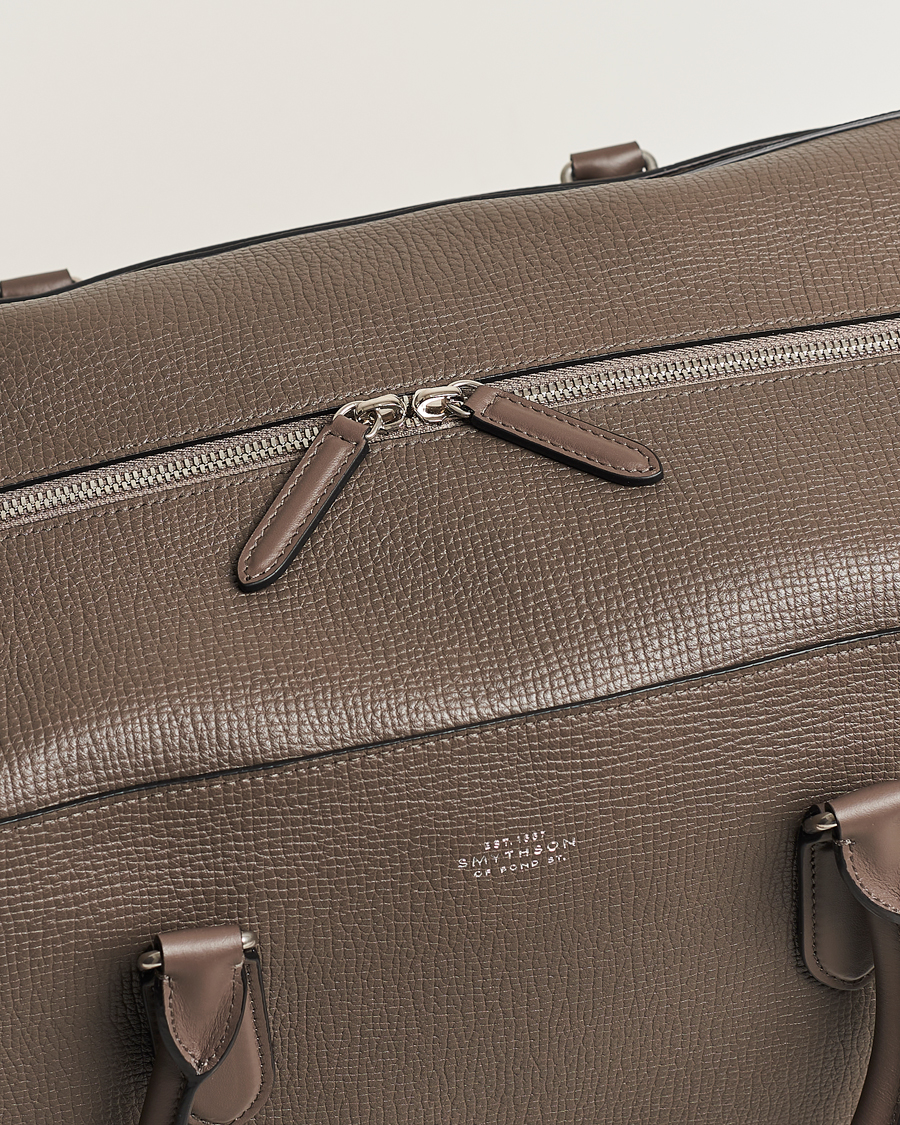 Heren | Tassen | Smythson | Ludlow Soft Travel Bag Dark Taupe