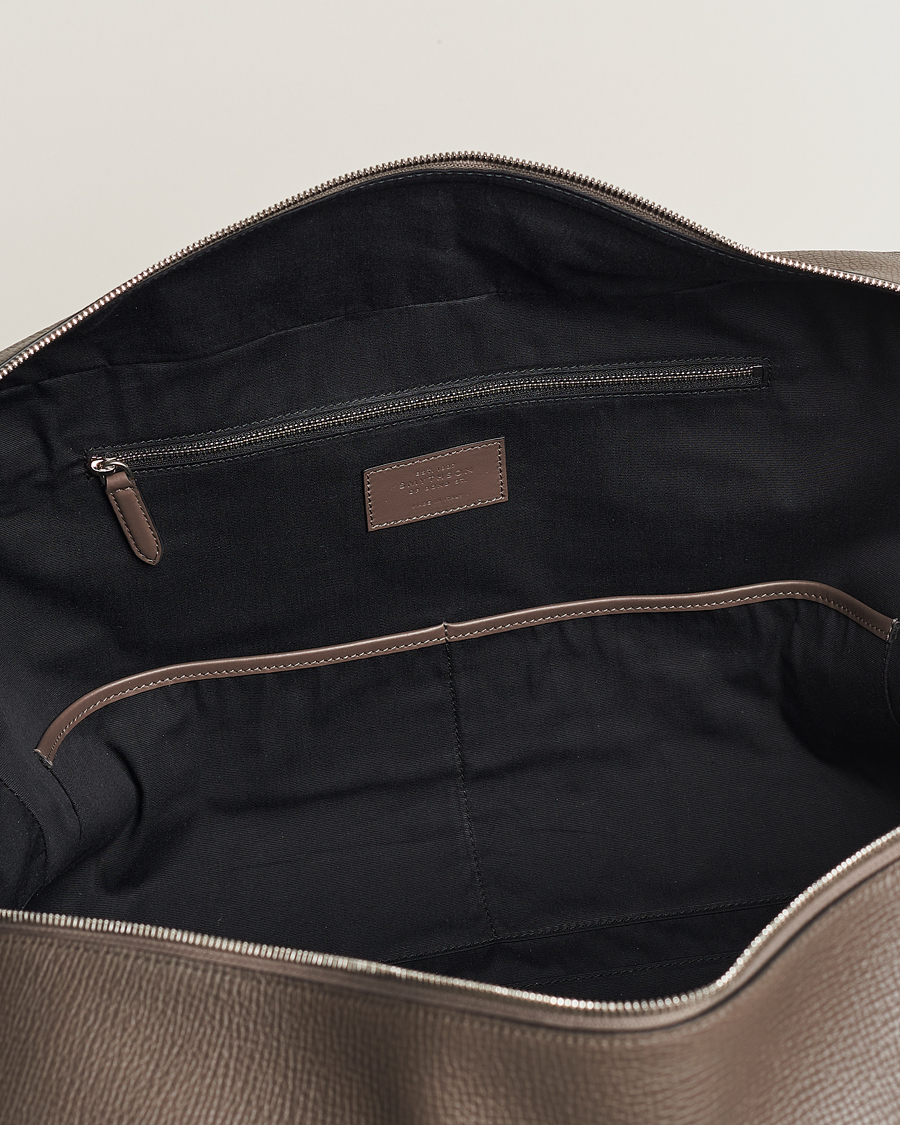 Heren | Tassen | Smythson | Ludlow Soft Travel Bag Dark Taupe