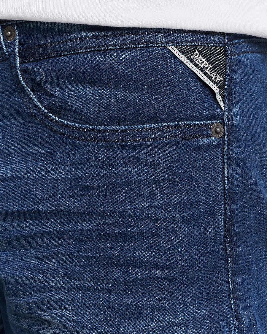 Heren | Jeans | Replay | Grover Powerstretch Jeans Dark Blue