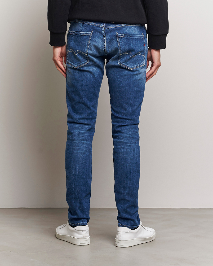 Heren | Jeans | Replay | Anbass Super Stretch Bio Jeans Medium Blue