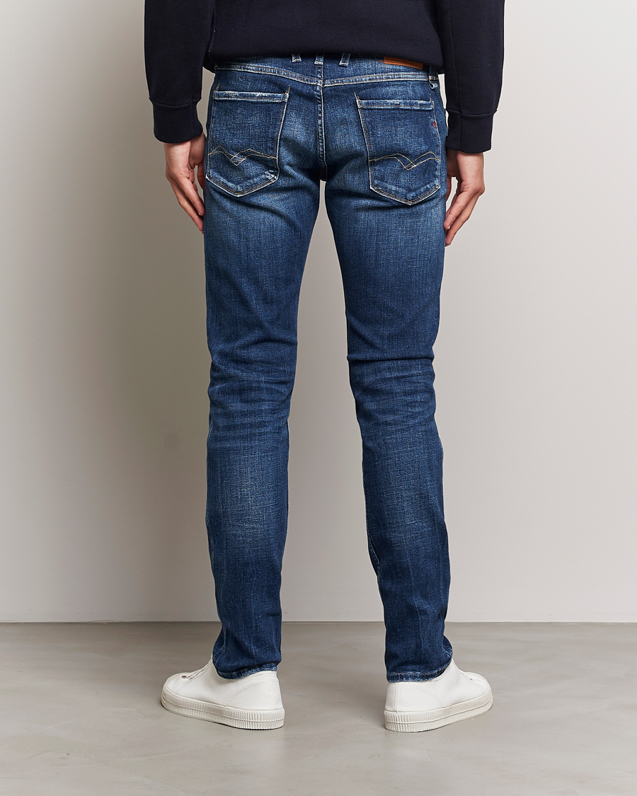 Heren | Jeans | Replay | Anbass 5 Years Wash Jeans Dark Blue