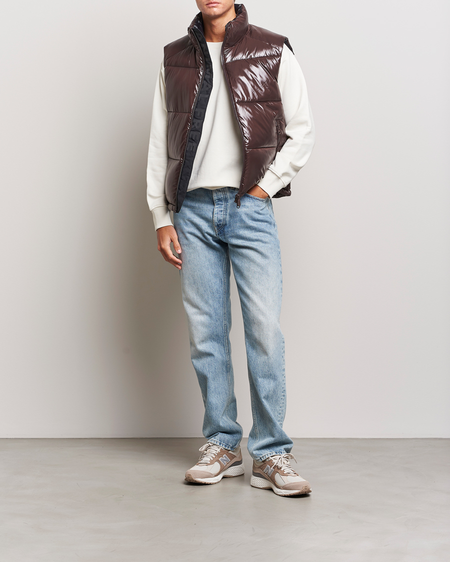 Heren | Jassen | Save The Duck | Ailantus Padded Puffer Vest Brown Black