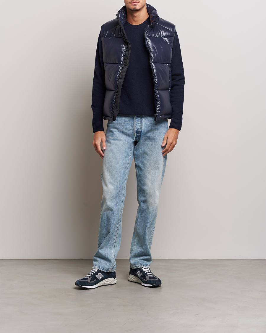 Heren | Jassen | Save The Duck | Ailantus Padded Puffer Vest Blue Black